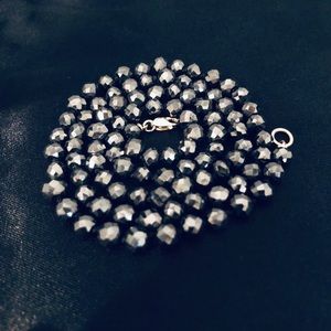 SOLD—. Black Moissanite Necklace